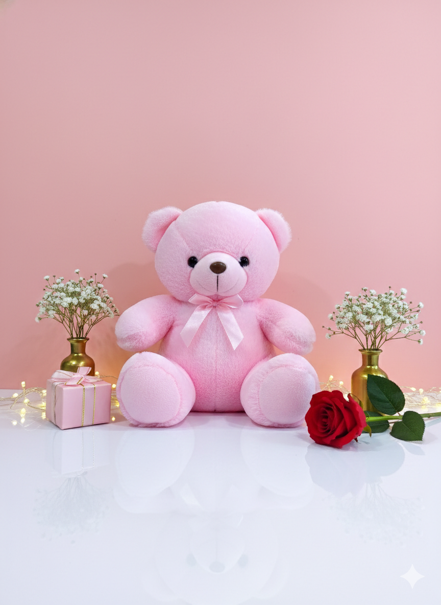 Classic Pink Teddy Bear