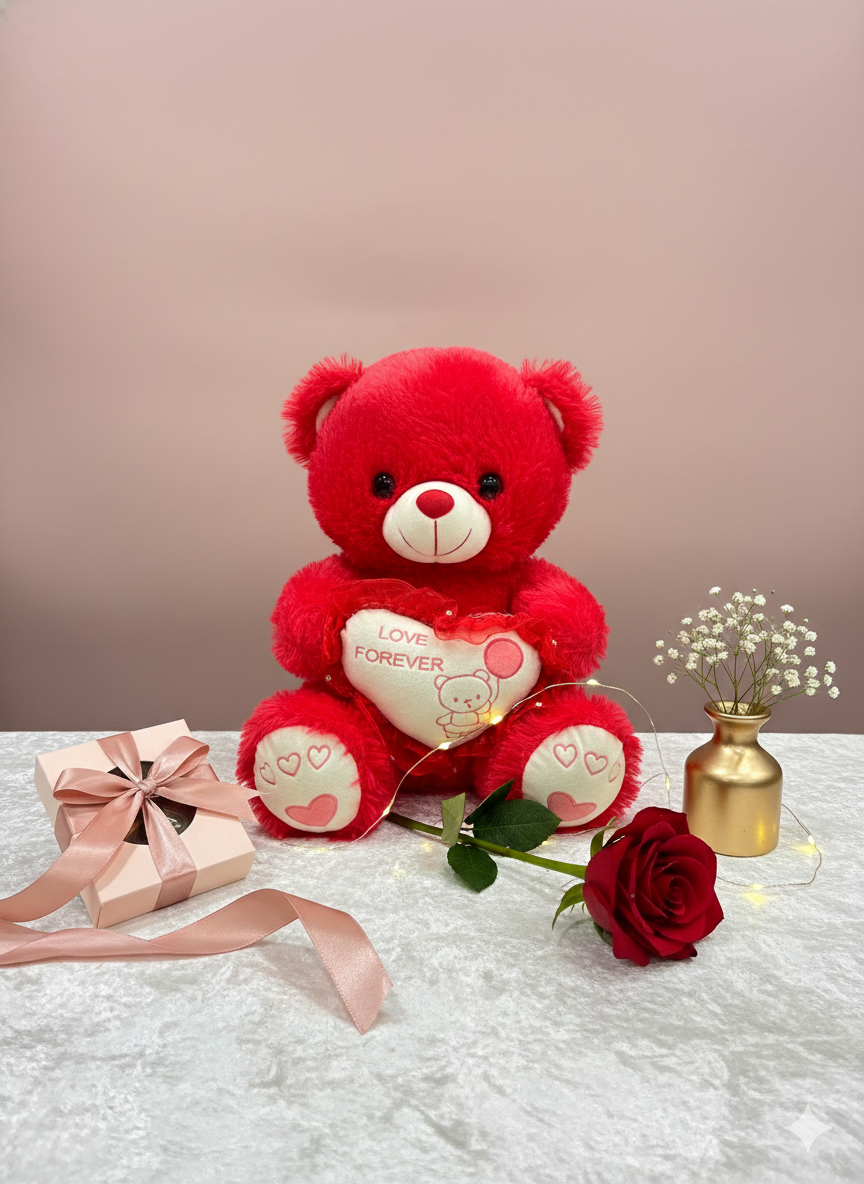 Red Love Forever Teddy